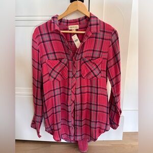 Cloth & Stone Plaid button up from Anthropologie